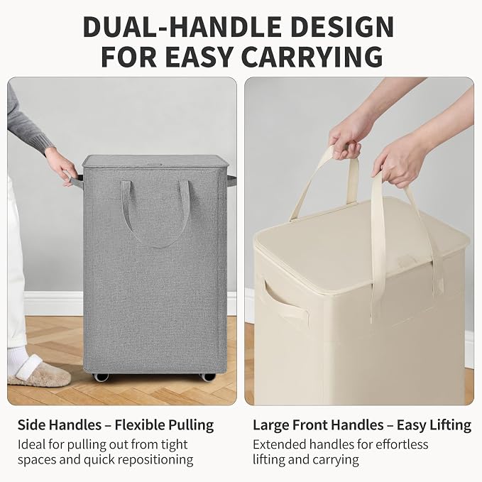 Goodpick 75L Rolling Laundry Hamper - Image 5