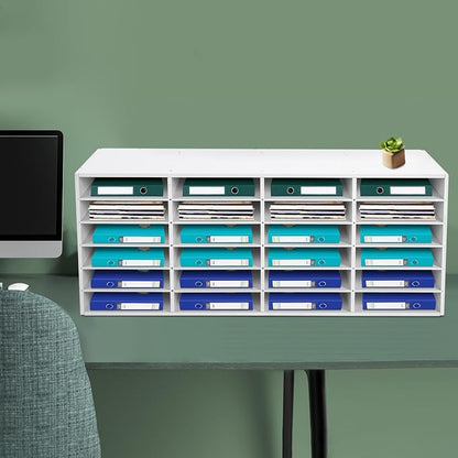 Mail Sorter Organizer, 24 Compartments Mailbox - Image 4