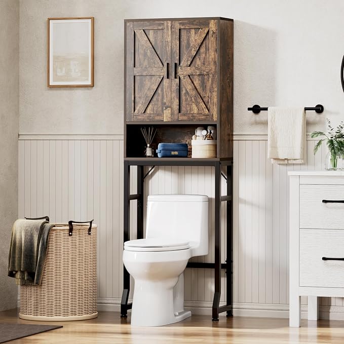 Brown Over The Toilet Storage Cabinet by USHOWER