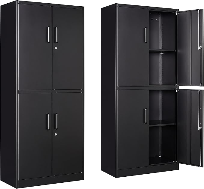 Yizosh Metal Storage Locking Cabinet by Yizosh