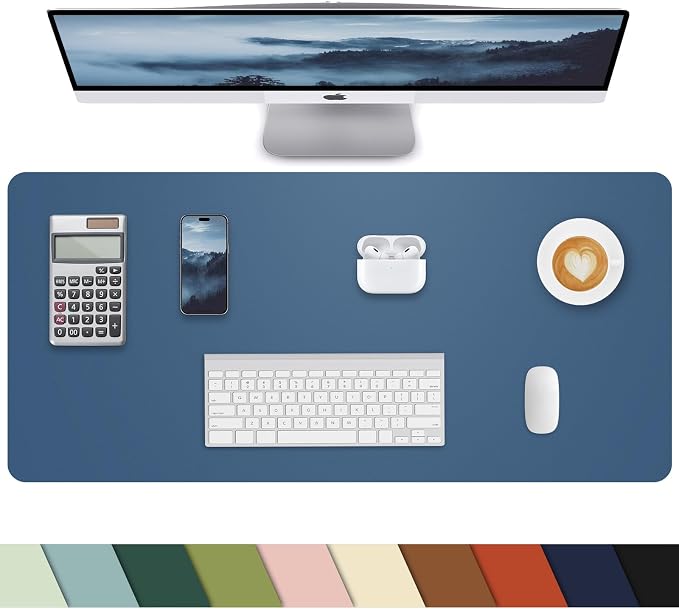 Pu Leather Desk Protector, Non-Slip Laptop Mat by cebowa