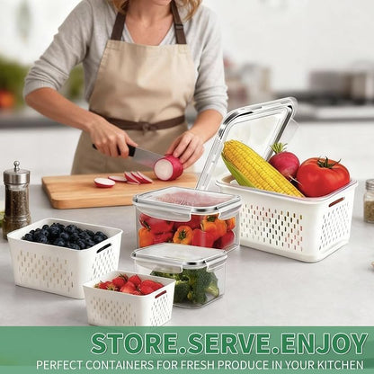 3 Pcs Fruit Containers for Fridge, Strawberry Storage Containers for Fridge - Image 7