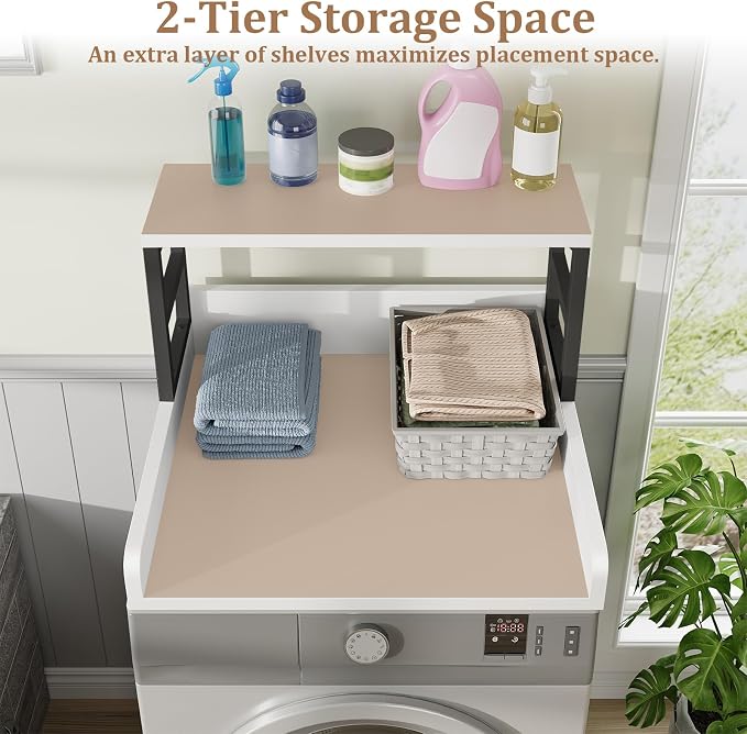 Washer Dryer Countertop with Shelf, 27.5″D x 27.5″W x 16.7″H, Countertop - Image 4