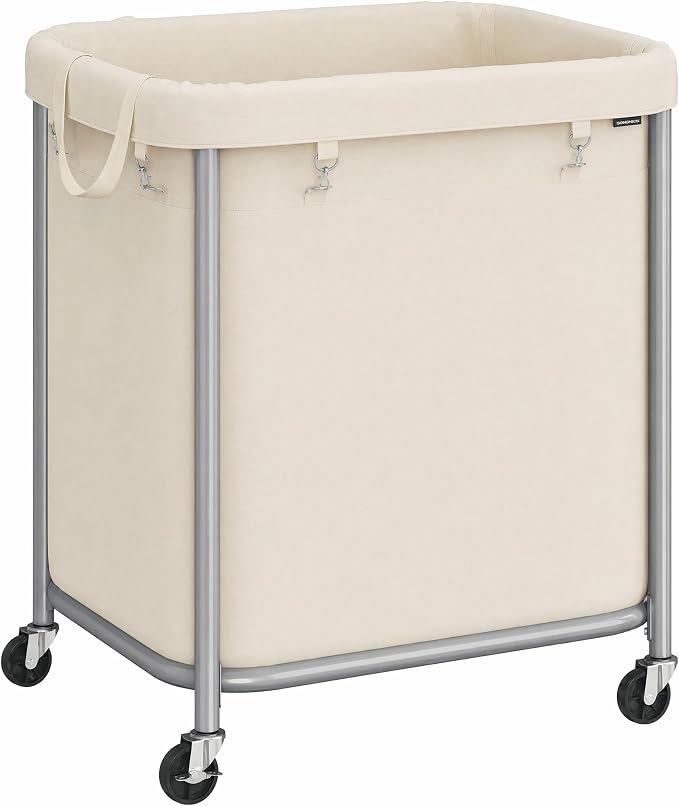 SONGMICS Laundry Basket, Rolling Steel Frame by Unknown