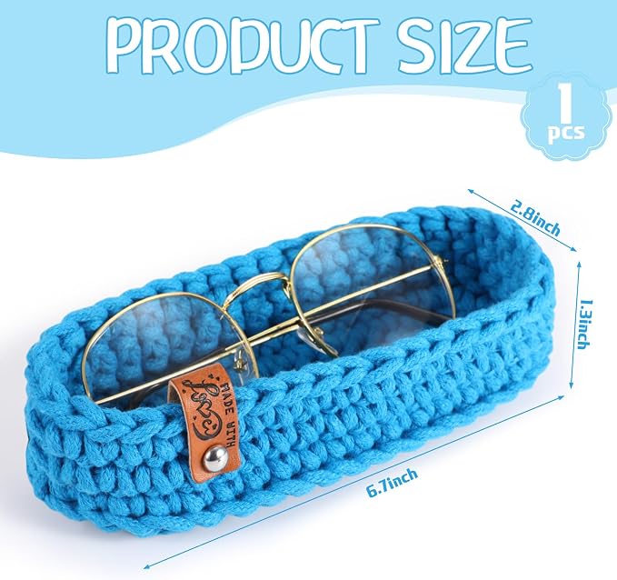 Tioncy Eyeglasses Holder for Nightstand Wool Anti Scratch Desk Bedside Knit - Image 3