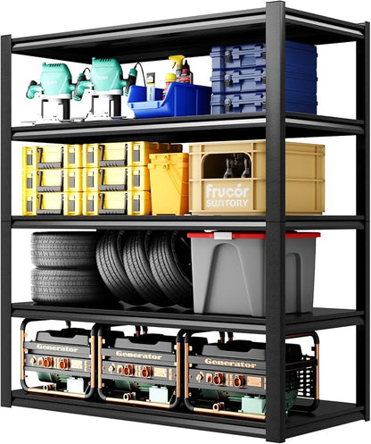2800LBS Heavy Duty Garage Shelving, 47.2"W Adjustable Garage Storage Shelves by FogQueen