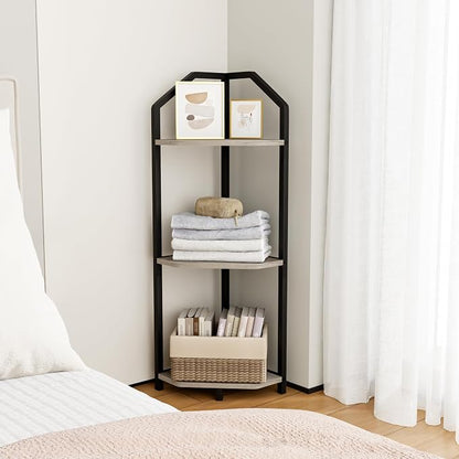 Fun Memories 3 Tier Corner Shelf, 40” Corner Shelf Stand, Corner Bookshelf - Image 6