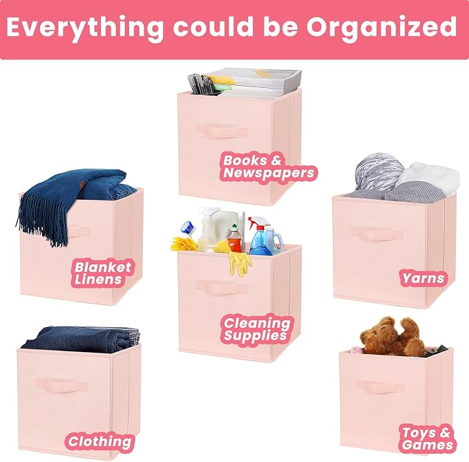Criusia Storage Cubes- 11 Inch Cube Storage Bins - Image 5