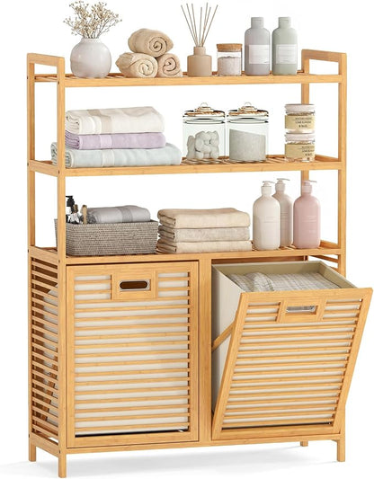 Giantex Double Tilt Out Laundry Hamper by Giantex