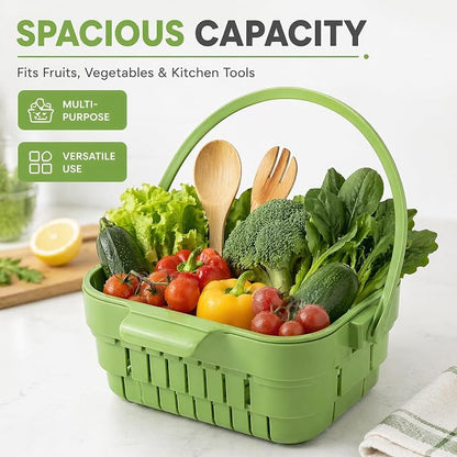 Foldable Hanging Sink Drain Basket, Expandable Kitchen Sink Colander - Image 2