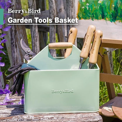 Berry&Bird Garden Tool Organizer, Metal Garden Caddy - Image 2