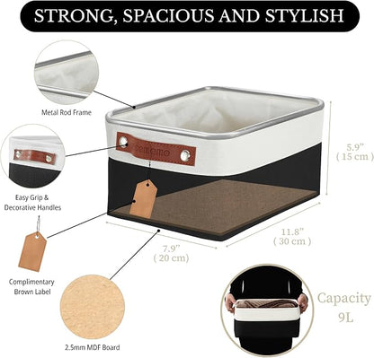 DECOMOMO Small Storage Basket, Closet Storage Bins, Baskets - Image 4