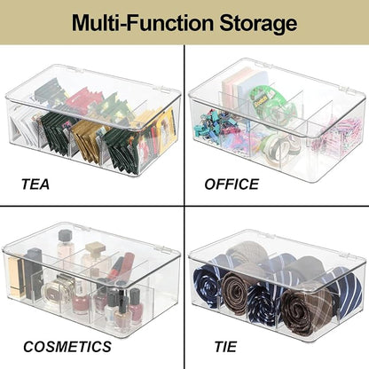 ZEXALOR Clear Tea Bag Organizer, Dresser Organizers Drawer Organzier Storage - Image 3