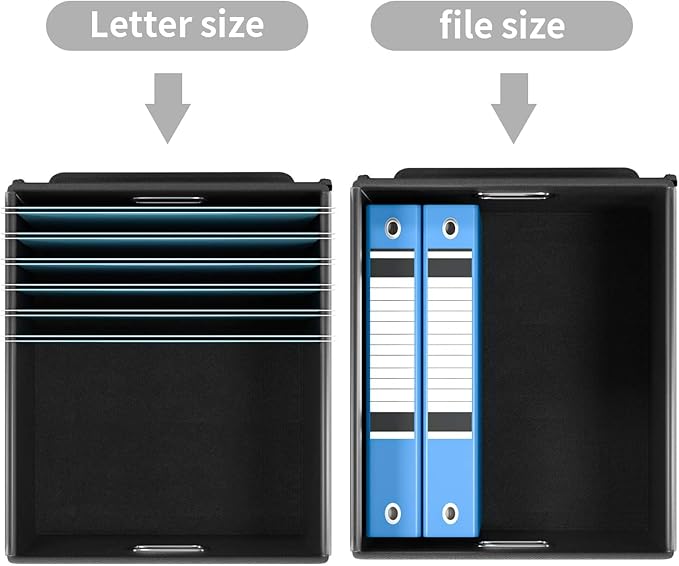 File Organizer Box with Lids, Collapsible File Folder Organizer | File Box with - Image 5