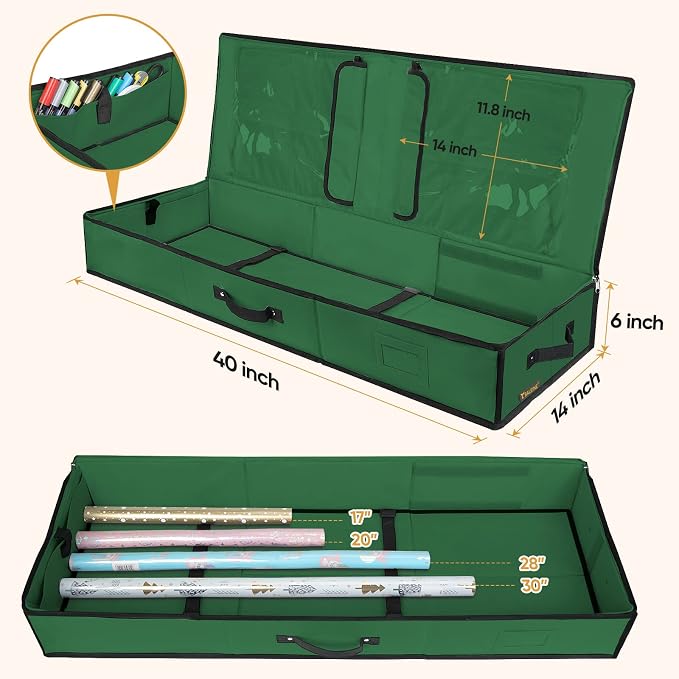 BALEINE Wrapping Paper Storage Organizer, Holiday Accessories - Image 3