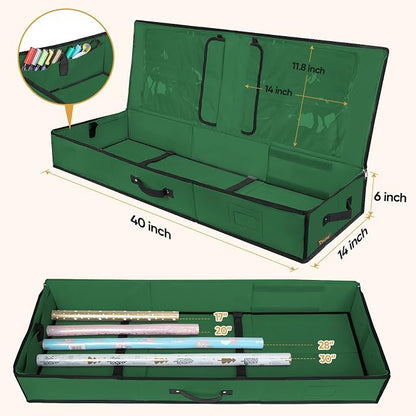 BALEINE Wrapping Paper Storage Organizer, Holiday Accessories - Image 3