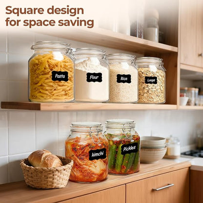 ComSaf Glass Jars with Airtight Lid 0.7 Gallon, Wide Mouth Mason Jars, Canning - Image 5