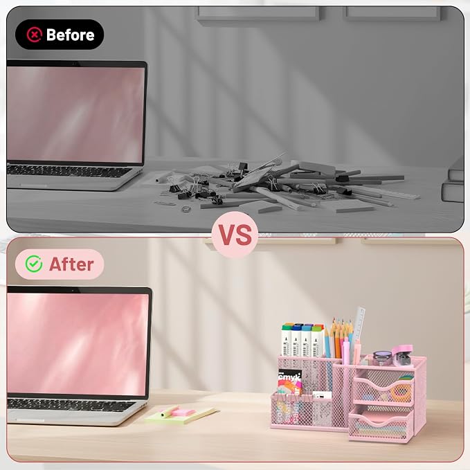 Mesh Desk Organizer, Pen Organizer - Image 6