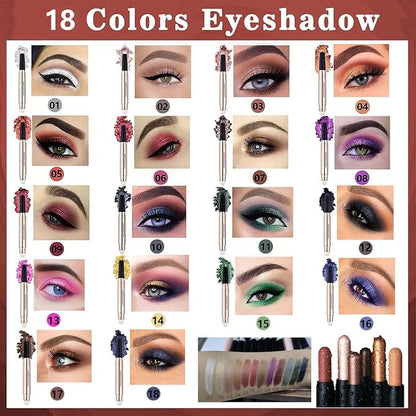 Bright Green Eyeshadow Stick Makeup, Highlighter Matte Cream Eye Shadow Pencil - Image 7