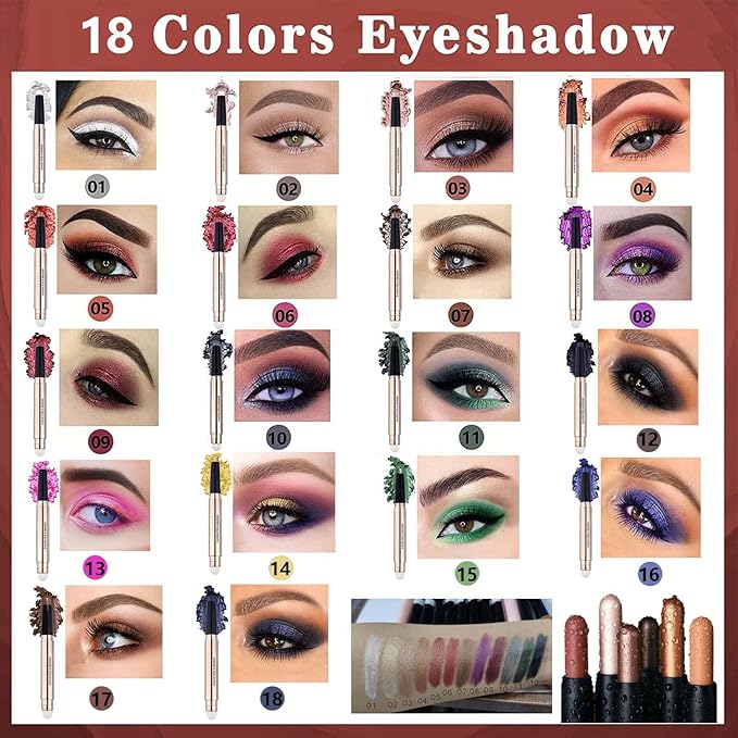Light Gold Eyeshadow Stick Makeup, Waterproof Hypoallergenic Long Lasting Crayon - Image 7