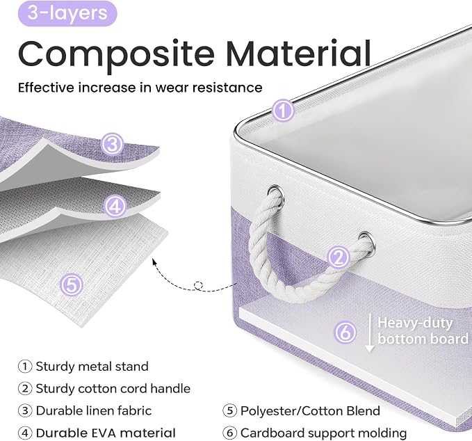 15.7x11.8x8.26 Inch Fabric Large Storage Bins - Image 2