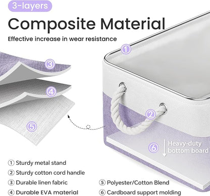 15.7x11.8x8.26 Inch Fabric Large Storage Bins - Image 2