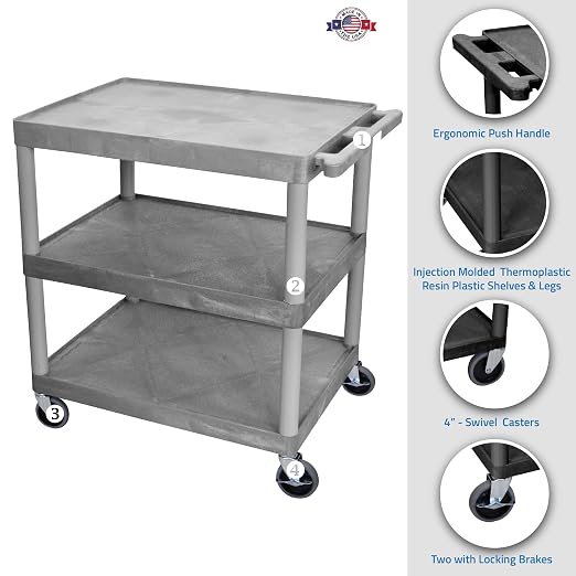 LUXOR HE33-G Utility Cart - Image 2