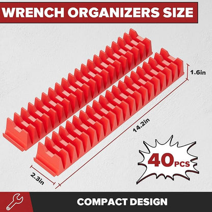 40PCS Magnetic Wrench Organizer Holder - Image 4