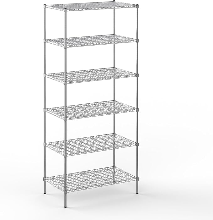 24" Deep x 42" Wide x 96" Height Wire Shelving Kit | 6-Tier | NSF Commercial by Regal+Altair