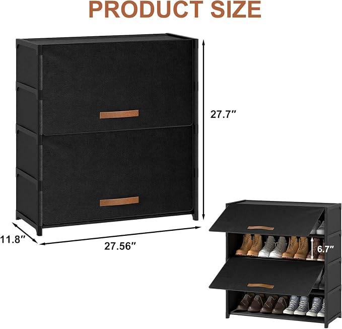 Shoe Rack, 5 Tier Shoe Storage Cabinet - Image 3