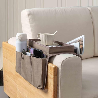 Sofa Armrest Organizer with Cup Holder No-Slip Couch Sofa Armrest Organiser - Image 5