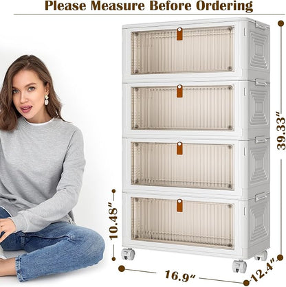 YFXCVSL 4 Tier Plastic Storage Bins - Image 4