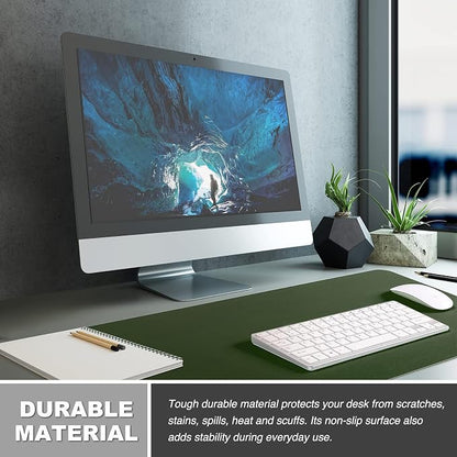 K KNODEL Large Office Leather Desk Mat, Mouse and Keyboard Pad, Computer and - Image 5