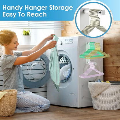 MFTEK Hanger Organizer Stacker, Magnetic Hanger Holder, Extendable Hangers - Image 5