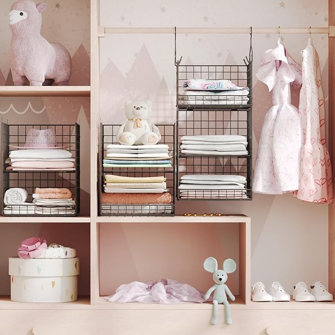 Yuyetuyo 5 Tier Closet Hanging Organizer and Storage Separable Hanging Closet - Image 2