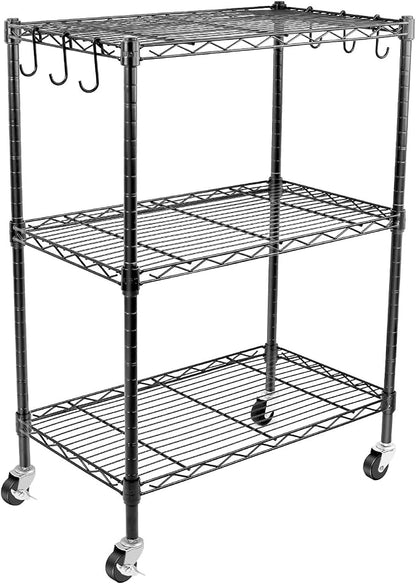WDT 3-Tier Storage Shelves, Heavy Duty Metal Shelves Wire Rack Shelving Unit by WDT