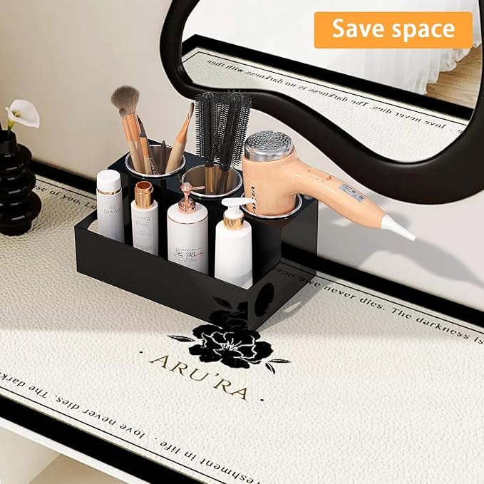 Hair Tool Organizer, Bathroom Supplies Countertop Blow Dryer Holder, Vanity - Image 6