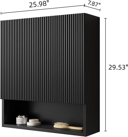 Black Bathroom Wall Cabinet - Image 2