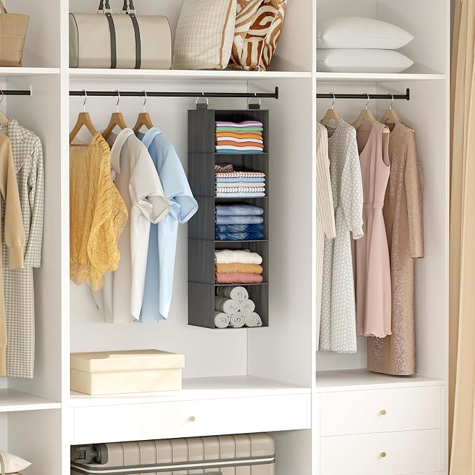 Lifewit 5 Tier Hanging Closet Organizer and Storage - Image 2