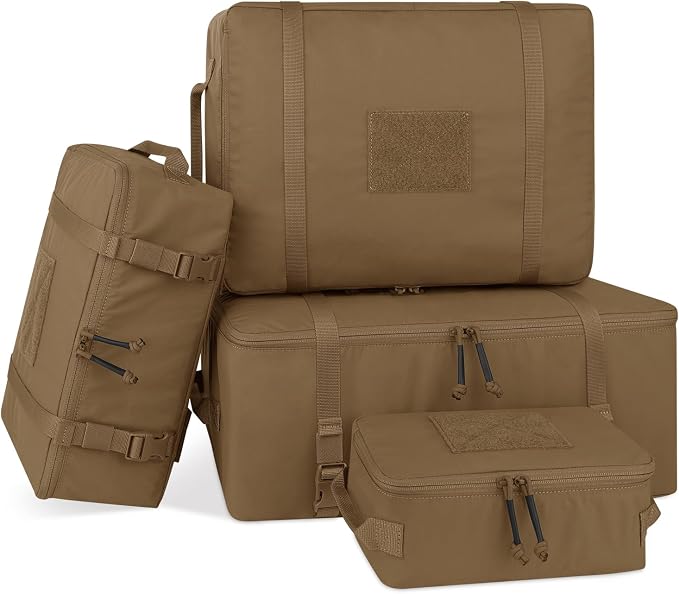 PETAC GEAR 4 PCS Tactical Modular Packing Cubes by PetacGear