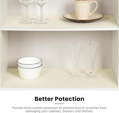 BAGAIL Non-Adhesive Shelf Liner, Thick Strong Grip Drawer Liners - Image 5