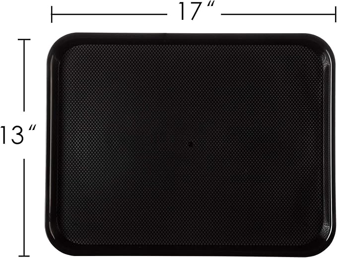 Eslite Rectangular Plastic Serving Trays, Fast Food Serving, Cafeteria Trays - Image 4