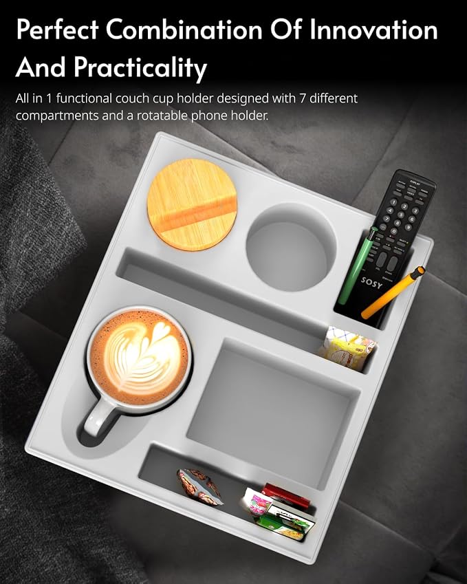 Couch Cup Holder Tray - Image 4