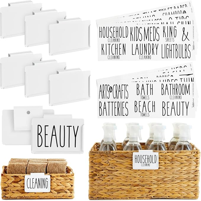Talented Kitchen Storage Bin Label Holder Set by TalentedKitchen