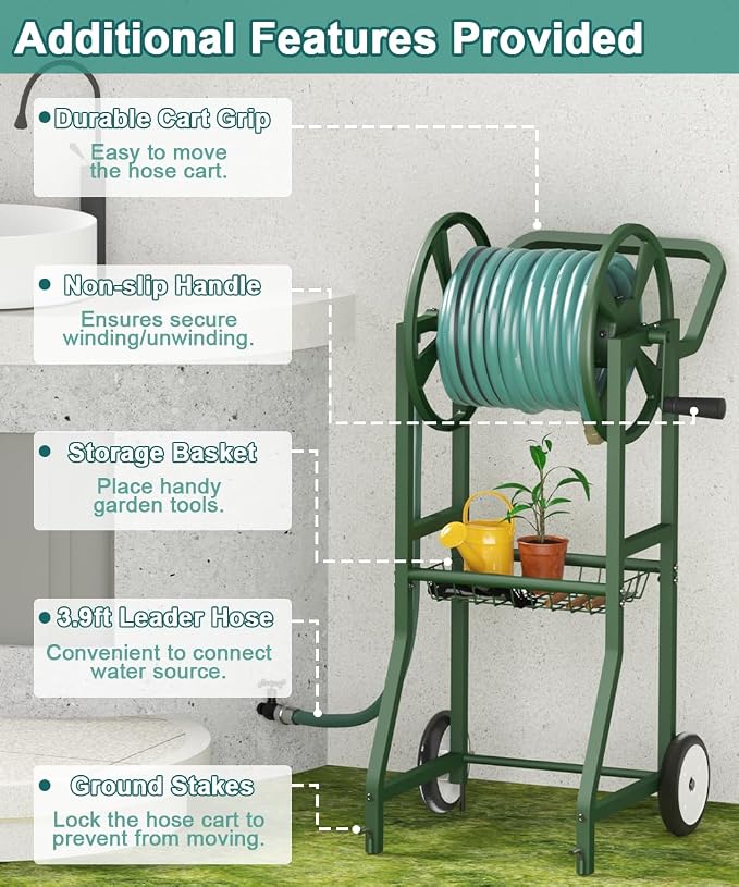 Artigarden Garden Hose Reel Cart - Image 4
