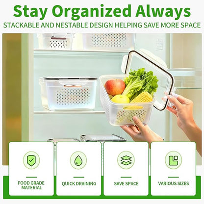 PRAKI 5-Pack Large Fruit Storage Containers - Image 6