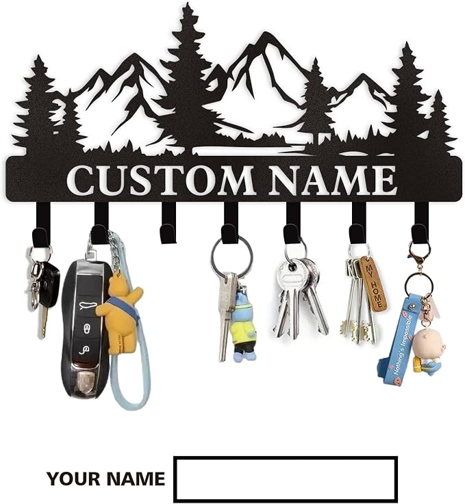 Personalized Custom Mountain Theme Key Holder - Image 9