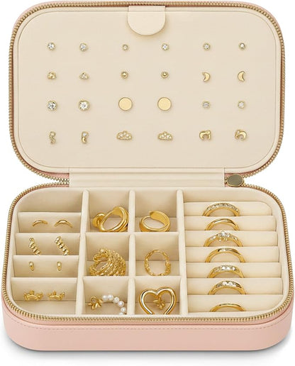 Small Travel Jewelry Box Organizer by BlushInk