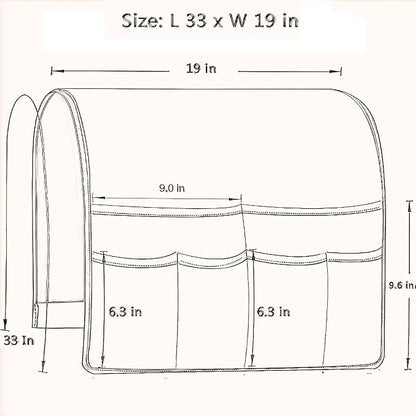 Sofa Armrest Organizer Non-Slip Remote Control Holders - Image 4
