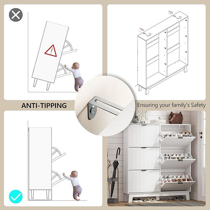 HUANLEGO Shoe Cabinet Storage for Entryway - Image 6